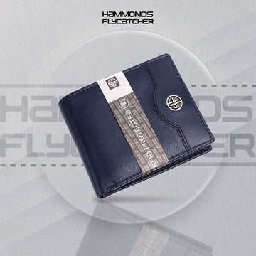 Wallet for Men - Blue | Genuine Leather Bifold Money Wallet | RFID Protected Wallets for Men| 6 ATM