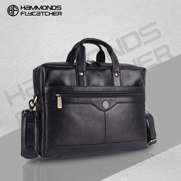 Genuine Leather Executive Office Bag - Shoulder Laptop Messenger Bag for Men - Fits up to 14/15.6/16 Inch