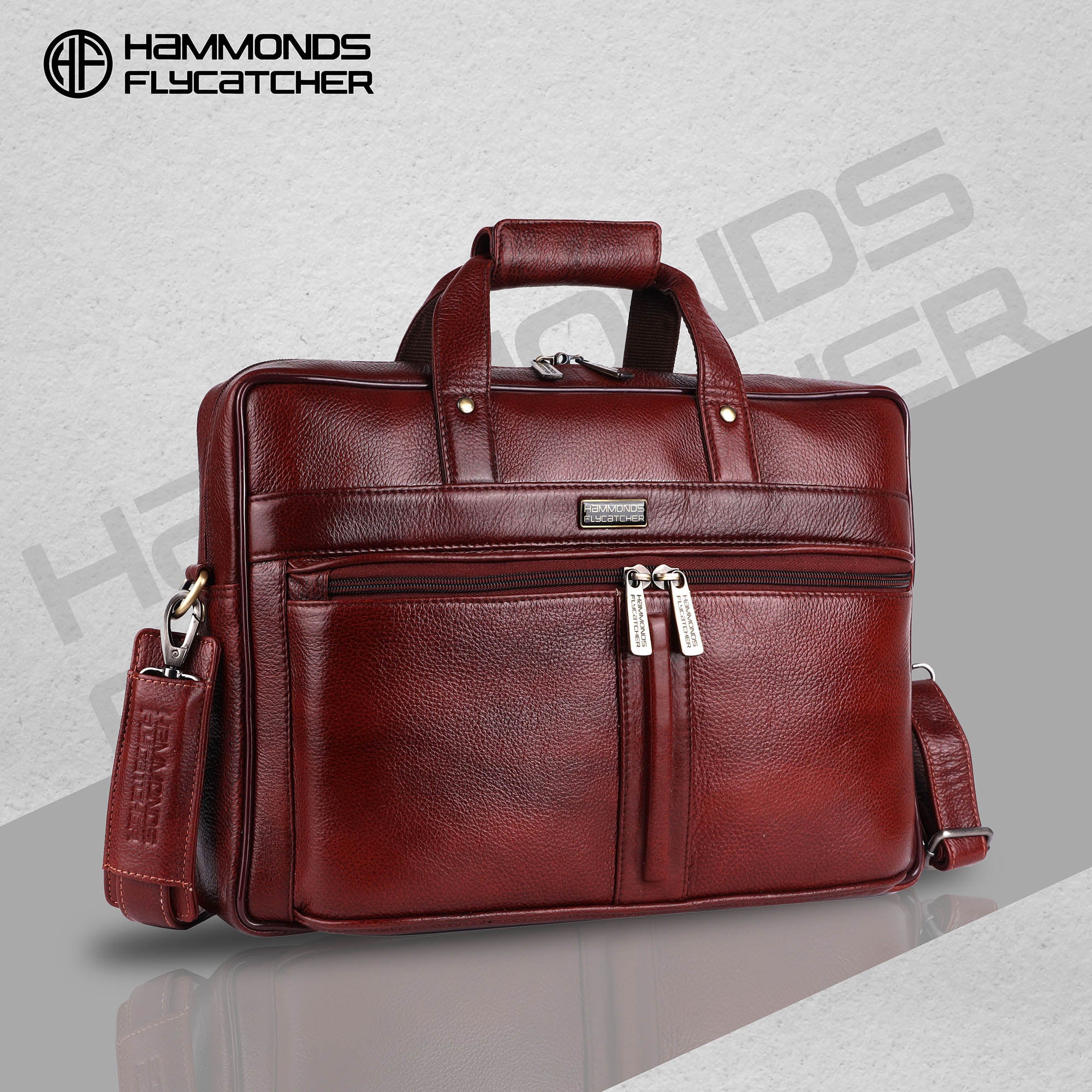 Genuine Leather Office Bag for Men - Laptop Bag - Fits Upto 16 Inch Laptop/MacBook - 1 Year Warranty