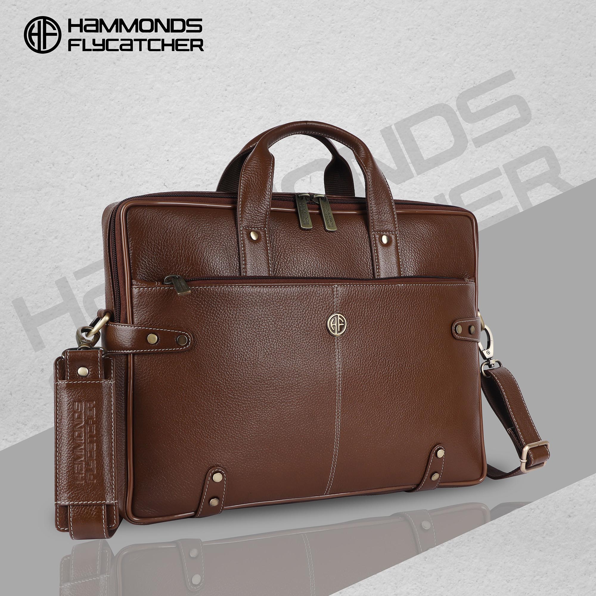 Leather Laptop Bag for Men Fits Upto 16 Inch Laptop MacBook Premiu