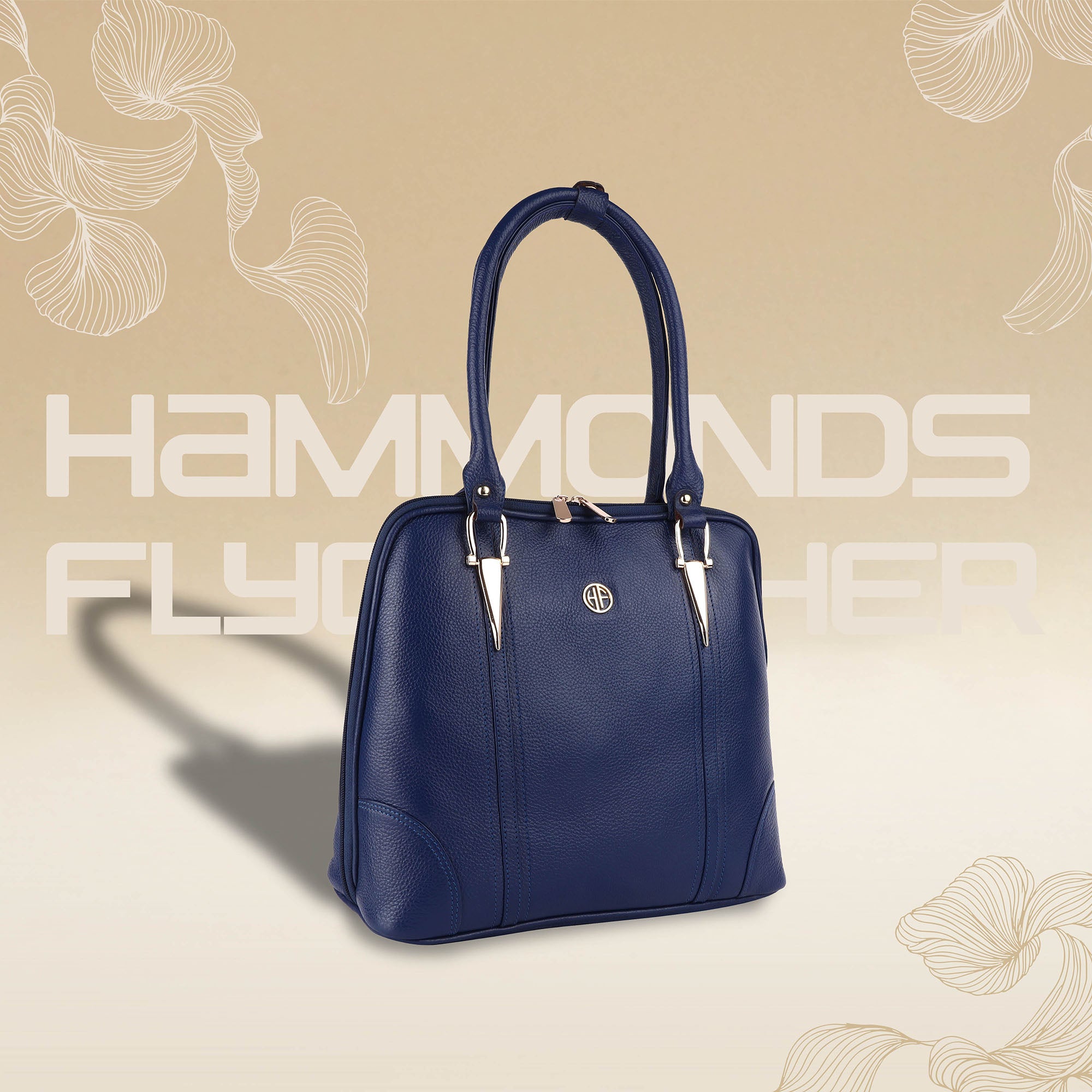 Genuine Leather Ladies Handbag with 2 Main Compartments - Adjustable & Detachable Strap