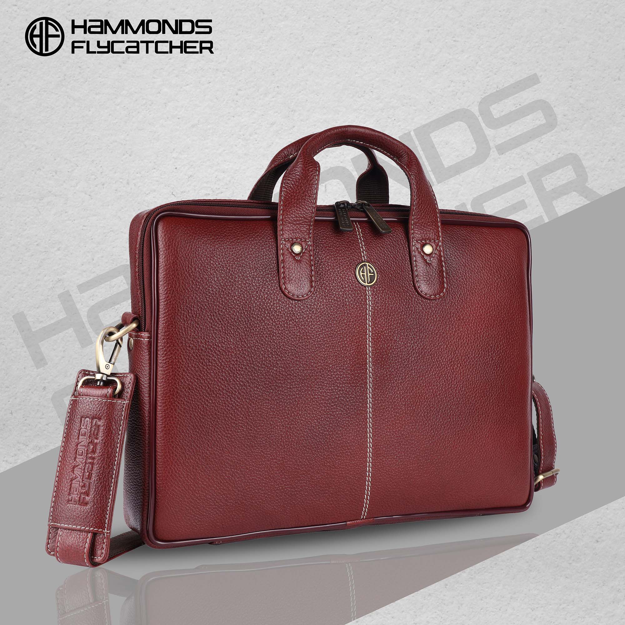 Genuine leather laptop bag best sale