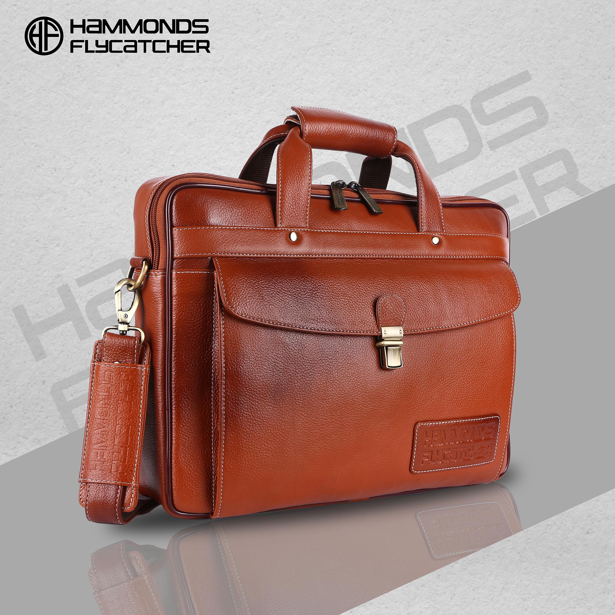 Genuine Leather Laptop Messenger Bag For Men It Comes With 1 Year Wa